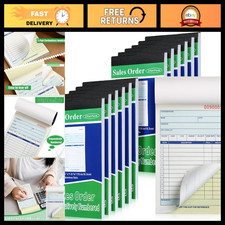 12 Carbonless Sales Order Books - 2 Part, 50 Sets, Perfect for Business Use picture