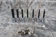 Proto J4900-7C 7 Pc 3/8 In Drive Size Hex Tip SAE Socket Bit Set picture