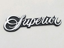1950s-1970s CADILLAC SUPERIOR VINTAGE METAL LOGO BADGE SYMBOL SIGN EMBLEM picture