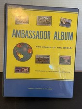 AMBASSADOR STAMP ALBUM LOADED WITH STAMPS picture