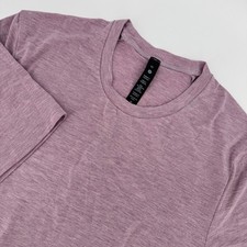 Lululemon Balancer Short Sleeve Shirt Mens XS Dusty Rose Silk Blend LM3DN2S HHDR picture