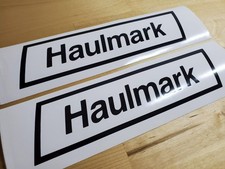 HAULMARK trailer Decals STICKERS (2) GLOSS black 10