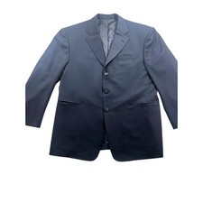 Jangmee Loro Piana Tasmanian Super 120s Wool Blazer Navy Blue 3 Button Jacket picture