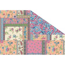 Pre-Quilted Double Sided with Batting Patchwork  Florals Cotton Fabric Bty picture