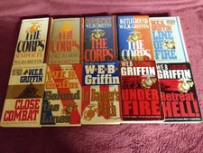 10 WEB GRIFFIN NOVELS OF THE CORPS, GOOD CONDITION COMPLETE SET picture