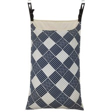 Adjustable Space Saving Over Door Hanging Laundry Hamper Bag Wide Open Top picture