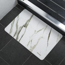 Elegant Diatomaceous Earth Bath Stone Mat (White 23.5 X 15.5 X 0.4in) picture