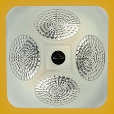 Antique/Vintage 1930s-1940s Art Deco Nouveau Frosted Ceiling Light Fixture picture