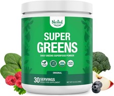 Nested Naturals Super Greens Daily Superfood Powder 30 Servings Exp 9/27 picture