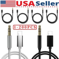 3.5mm Jack AUX Cable Cord to Car Audio FOR iPhone 14 13 12 11 XR Xs 8 7 Max Lot picture