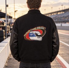 Vintage 1998 Bobby Rahal’s Last Ride Miller Racing Leather Sleeve Jacket M picture