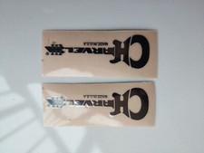 2Pcs Self-Adhesive Metal Stickers For Charvel Guitar Neck Head Headstock BLACK picture