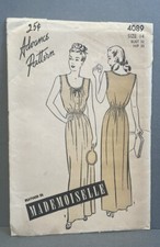Vintage 1940s Advance Sewing Pattern 4089 Misses Dress Size 14 - Uncut picture