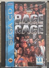 WWF Rage In The Cage Sega CD Used CIB Not Tested Damaged Case picture