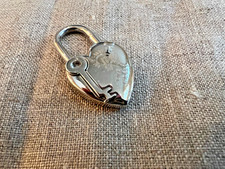 HERMES PALLADIUM SILVER CADENA LOCK HEART 2004 picture