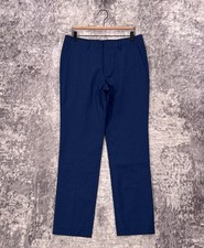 New Bonobos Slim Fit Dress Pants 31 x 30 Mens Blue Italian Wool Trouser picture