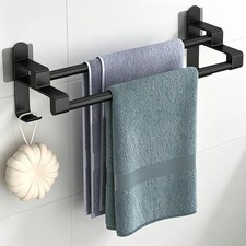 Towel Racks for Bathroom, Double Towel Holder NO Drilling Carbon Steel picture