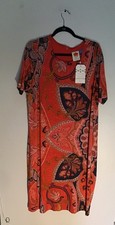 Farm  For Anthropologie Short Sleeve Maxi Dress Lined  Size 2X Plus  NWT picture