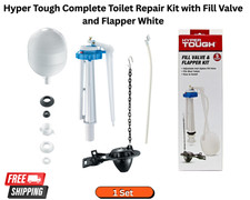 Complete Toilet Repair Kit with Fill Valve and Flapper White -  picture