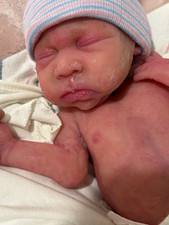 Reborn full body silicone baby girl pre own picture
