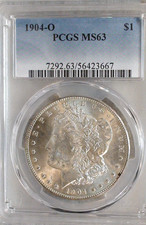 1904 O Morgan Dollar PCGS MS63 UNCIRCULATED $1 Coin BUY IT NOW picture