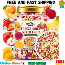 9.6 Oz Freeze Dried Mixed Fruit Pieces for Snacking & Baking picture