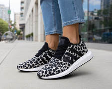 US Size 9 - Adidas Women's SWIFT RUN 1.0 Running Shoes JR0634 `Cheetah Print` picture