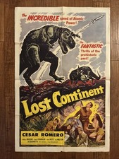 Lost Continent    - 1951  Original Movie Poster - Romero - Acquanetta picture