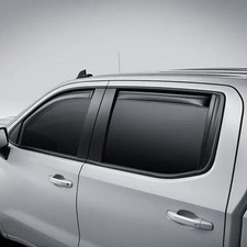 2019-2025 Silverado Sierra 1500 Crew Cab Vent Visors 19417480 In Channel Smoke picture