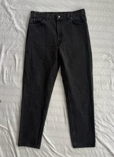 VTG Levi’s Orange Tab 550 Relaxed Leg Tapered Fit Faded Black Jeans 36x32 picture