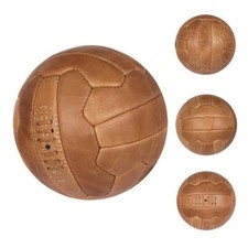 Vintage 1966 Leather Soccer Ball  Football - Light Brown picture