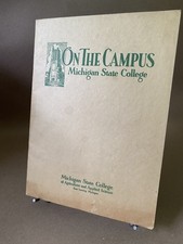 Vtg 1929 On Campus Michigan State College East Lansing Michigan Booklet picture