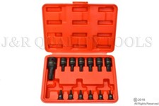 13PC IMPACT STAR TORX TORK SOCKET TAMPER RESISTANT PROOF DRIVER TOOL SET BIT KIT picture