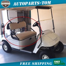 Fits E-Z-Go TXT Golf Cart  2pcs Front Seat Cover Skin Set Leather Beige picture