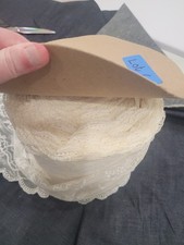 Vintage Klauber White Rose Galloon Lace Trim 6.5