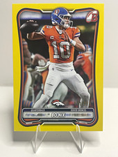 2026 Bowman Topps Bo Nix Yellow Parallel /275 #33 Denver Broncos picture