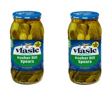 (2 pack) Vlasic Kosher Dill Pickle Spears, Keto Friendly, 80 fl. oz. picture