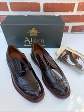 Alden x J. Crew Cordovan Longwing Bluchers 9.5D NIB picture