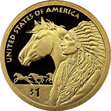 2012-S Proof Native American Trade Routes Sacagawea Dollar 1$ picture