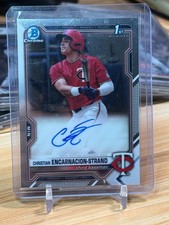2021 1st Bowman Draft Chrome *Christian Encarnacion-Strand* #CDA-CE Auto Orioles picture