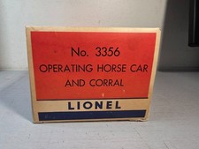 LIONEL No. 3356 Operating Horse Car & Corral Set ++++ Post War ++++ OB ++++  picture