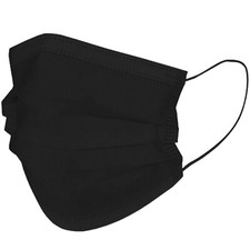 40,000pcs Premium Black Disposable 3Ply Face Mask Nose Wire Bulk Wholesale picture