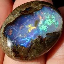 24.5Ct African Polished Black Opal Cab Specimen (SHIPS FROM USA🇺🇸) picture