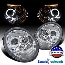 Fits 1998-2005 Volkswagen Beetle Halo Projector Headlight 98-05 VW Head Lamp picture