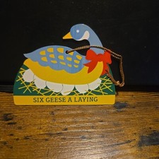 Vtg Avon 12 Days Of Christmas Ornaments The Gift Collection Six Geese A Laying picture