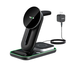 TRON 3-in-1 Wireless Charger, 25W Power Adapter, with Night Light &  LED Cable picture