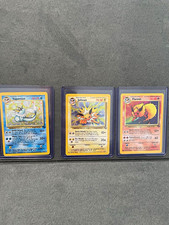 Pokemon Jungle 3-Card Lot Vaporeon LP, Jolteon LP Flareon LP-NM 1999 Holos picture