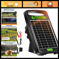 10 Mile Solar Electric Fence Charger - 0.18J Power, 24/7 Livestock Protection picture