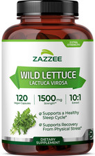 Extra Strength Wild Lettuce 10:1 Extract, 1500 mg Strength, 120 Vegan Capsules picture