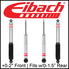 Eibach PRO-TRUCK Front & Rear Shocks Set 2007-2013 Chevy Avalanche w/0-1.5